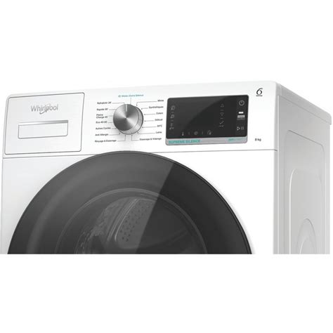 lave-linge hublot whirlpool w6xw845wrfr silence|Lave.